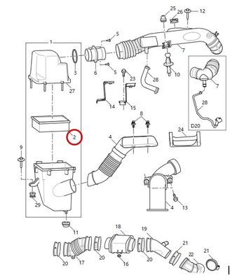 MAXUS G10/G20/D20 c00111578 자동차 공기 필터