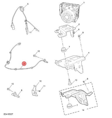 자동차 부품 자동차 후면 ABS 바퀴 속도 센서 I6/EI6 OEM NO 10136734