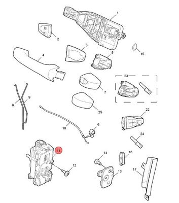 왼쪽 앞 차 문 잠금 액추에터 자동 잠금 MG6/Roewe550 10013911 OE NO. Superior