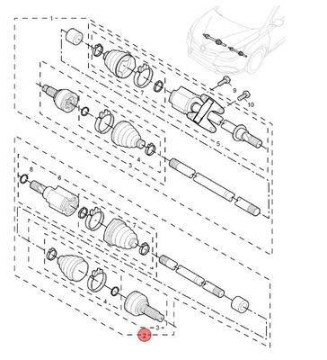 자동차 부품 MG 5/MG5-17/MG-GT/Roewe 350 자동차 차시 부품용 구슬 베어링 OE 10163431
