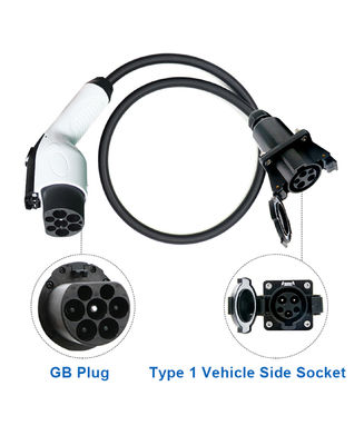 90% EV Type1 Type2 GB/T 어댑터 32A 1Phase 3Phase Schuko 전기 자동차 충전