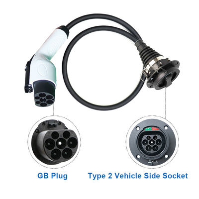 90% EV Type1 Type2 GB/T 어댑터 32A 1Phase 3Phase Schuko 전기 자동차 충전