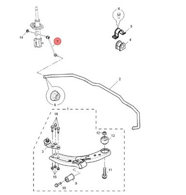 Scap Car Auto Spare Parts Suspension System MG3/MG3-14/MG3-16 30003601용 안정화 바 링크