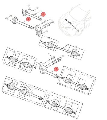 전륜 스티어링 샤프트 칼럼 Mg Gs 10108295 자동차 부품